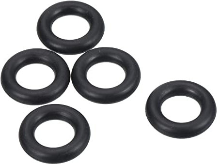 PATIKIL 25 Stück Dichtungsringe O-Ringe Gummidichtung 25mm AD 15mm ID 5mm Dicke Nitrilgummi Unterlegscheibe Dichtungssatz Gummischeiben für Auto Klimaanlage Wasserhahn Rohr Schwarz