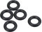 PATIKIL 25 Stück Dichtungsringe O-Ringe Gummidichtung 25mm AD 15mm ID 5mm Dicke Nitrilgummi Unterlegscheibe Dichtungssatz Gummischeiben für Auto Klimaanlage Wasserhahn Rohr Schwarz