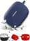 MeideYa Silicone Carrying Case Compatible with JBL Vibe Beam, Portable Scratch Shock Resistant Case Cover for JBL Vibe Beam Earbuds with Keychain (Navy Blue)