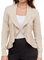 Cardigan Donna Elegante Cardigan Leggero Giacca da Abito Sottile Beige L