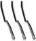 Canvint Crevice Cleaning Brush, Bathroom Tile Groove Gap Cleaning Brush, Long Handle Narrow Crevice Cleaning Tool, Small Scrub Away Cleaning Brush for Home Kitchen (3PCS), 3pcs Black (CA071702)