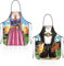 QESSUVNC 2 Stücke Kochschürze Lustige Grillschürze Männer Damen Verstellbare Küchenschürze Grillschürze Schürze für Oktoberfest, Grillen im Freien, Kochen, Gartenarbeit, Keramikkunst und mehr