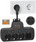 PD20W Multiprise Murale avec Interrupteur,Multiprise Electrique avec USB C PD20W et QC18W Charge Rapide Prise Multiple avec Interrupteur Individuel Bureau Cuisine Multiprise 5 Prises Parafoudre,Noir