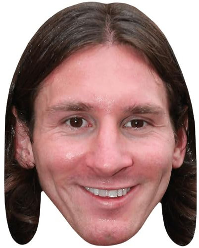 Lionel Messi (Long Hair) Maske aus Karton