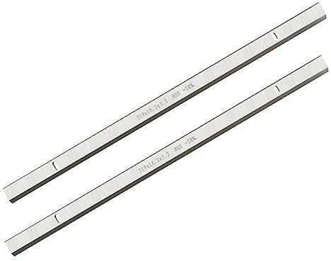 XWTOOL 2 Stück Einzelkante Hobelschneidmesser 319 x 18,2 x 3,2 mm Hobelmesser Messer HSS for Jet JWP-12 c0bra g_m_c Ry0bi AP13 MA1931 CT-340