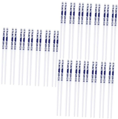 TOPBATHY 30 Paar Chinesische Essstäbchen Heim Japanische Essstäbchen Stäbchen Anzünden Essstäbchen Zu Hause Essstäbchen Aus Porzellan Essstäbchen Braten Nudel Led