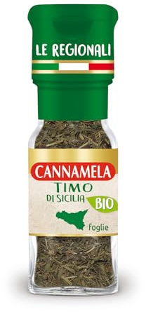 Cannamela – Le Regionali BIO, Timo di Sicilia, Confezione da 7g. Ideale per arrosti, pesce, panature, insalate, formaggi freschi