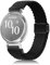 NicMool Armband für Garmin Lily 2 Active/Lily 2/Lily 2 Sport/Lily 2 Classic, Magnetisch Geflochtenes Elastisch Nylon Uhrenarmband, Verstellbares Ersatzband - Schwarz