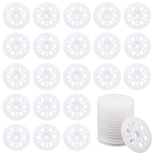 100 rondelle piatte in plastica trasparente per la diffusione del carico, rondelle isolanti in plastica con viti per il fissaggio e il fissaggio