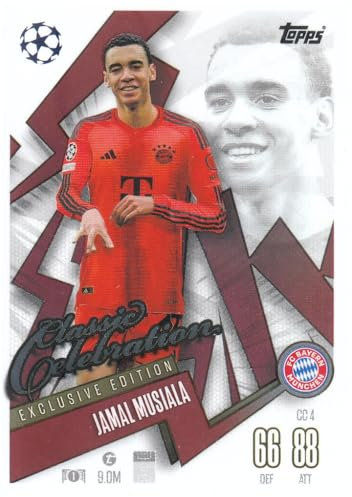 Jamal Musiala Bayern Exclusive Edition Classic Celebration Fußball Sammelkarte