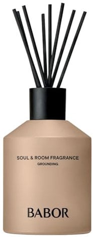 BABOR Soul & Room Fragrance Grounding | Raumduft mit beruhigender floral-holziger Note | Mit Duftstäbchen | Home Duft | Mit ätherische Ölen und Patchouli | Tierversuchsfrei | 220 ml