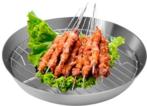 Griglia da forno – rettangolare spesso in acciaio inossidabile | Utensili da cucina professionali per forno griglia, biscotti e arrostimento, strumento da cucina durevole Lavab