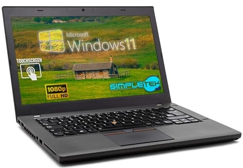 SIMPLETEK - Notebook 14 | Core i5 | Windows 11 Pro | 4GB RAM | 960GB SSD | Touchscreen | HDMI + Mini DP | Externe Tastaturlayout (Generalüberholt)