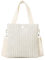 XSDSLS Umhängetasche Damen Crossbody Bag Klein Cord Tasche Klein Tote Bag Casual Schultertasche Damen Handtasche mit Verstellbarer Schultergurt Handytasche Umhängen für Arbeit, Reisen (cremefarben)