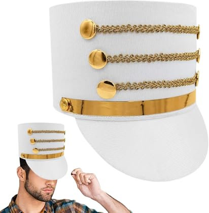 Toy Soldier Hat, Soldier Band Major Hat, Creative Cosplay Accessory Hat, Nutcracker Costume Hat, Toy Soldier Hat For Performance, Soldier Band Hat For Adults, Cosplay Nutcracker Hat, Gathering Costume