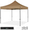 VONROC Carpa para Fiestas Easy-Up 3 x 3 m Beige – Toldo de jardín con Estructura de Acero, Lona Impermeable, protección UV 50+, Bolsa para el Transporte con Ruedas, Modular y Ampliable
