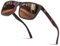 Glapeame Polarisiert-Sonnenbrille-Herren-Damen-Sunglasses-Men-Woman-Unisex Sonnenbrillen Geeignet für Outdoor-Aktivitäten，d-Bräune