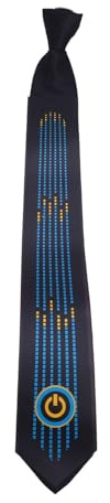 Bewinner Sound Actived Light Up Krawatte, Light -Up -Krawatte, Neuheit Krawatte, Sound Control LED -Krawatte, LED -Krawatte für Neon -Party -Outfits für Partys, Bars, Brennende Mannpartys