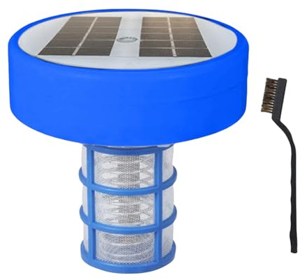 Ionizador solar para piscina, limpiador automático de agua de iones de cobre, uso en piscinas, spas y sistemas de agua salada, purificador de energía solar, multicolor, luces, cloro, limpieza de agua