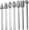 NUOBESTY 1 Set Handle Diamond Drill Bit Tool Set for Stone Durable Polishing Bits for Grinding Engraving and Sanding for Jewelry Marble and More