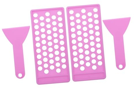 ULTECHNOVO 2 Sätze DIY Lippenbalsam Fülltablett mit Spatel Lippgloss Herstellung Kit für Selbstgemachte Lippenpflege und Lippenstifte Langlebiges Material für Lippenbalsam und Lipgloss