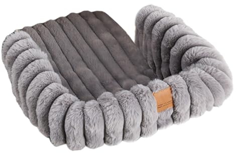 Doiyislem Dog Stroller Mat - Warm Plush Mat Blanket,Magnetic Buckle Stroller Cushion Cover for Pets | for Travel Cats Outdoor House Puppy Indoor Outside