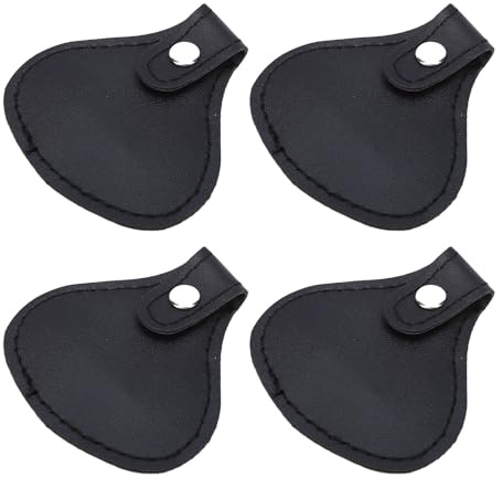 Bewinner 10 Stück Sonnenschutz-Nasenschutz aus PU-Leder für Morgendliche Spaziergänge, Skifahren, Wandern, Radfahren (BLACK)