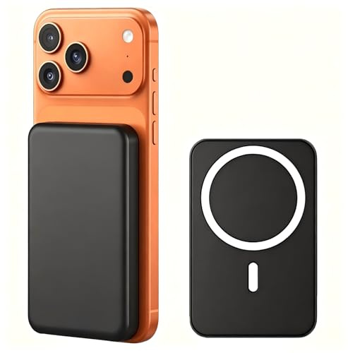 Inalámbrico Power Bank 10000mAh, Magnético Batería Externa para iPhone, 20W Portátil Carga Rápida Wireless Externo Baterías, Powerbank con iPhone 17 16 15 14 13 12 Pro MAX Plus Series Galaxy Android