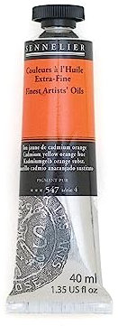 Sennelier - n°547 Huile extra-fine 40 ml Ton jaune de cadmium orange