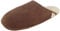 Fellhof 45 Damen- u. Herren Lammfell Hausschuhe Trendy (46/47, Dunkelbraun)