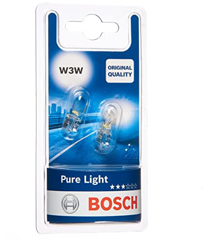 Bosch W3W Lampe Pure Light 12V 3W W2,1x9,5d (2 Stück)