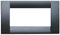 VIMAR SERIE IDEA – Platte Classica 4 Modul Plastico Idee grau graphit