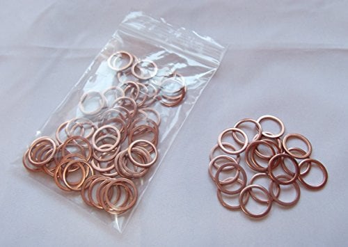 100 Stück Kupferringe/Dichtringe/Dichtung Kupfer 14x18x1,5 mm Din 7603 Form A