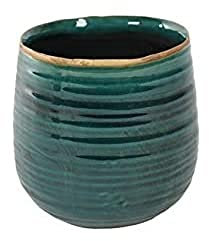 Ivyline 136347 türkisfarbener Topf Como D13 H12, 14x14x12 cm