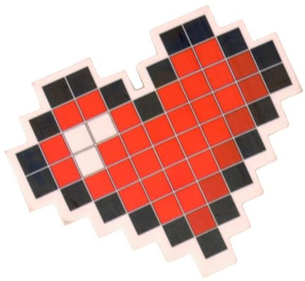 Pixel Herz Radiergummi - Radierer