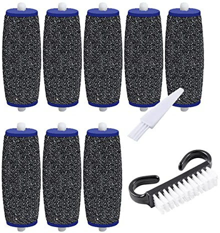 5 Pack Extra Coarse Replacement Rollers For Amope Pedi Refills Electronic Perfect Foot File Pedi Hard Skin Remover Refills Include a clean brush