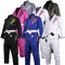 Brazilian Jiu Jitsu, Kids Jiu Jitsu Gi Children BJJ Gi Grappling Kimonos Lightweight White Belt, Mädchen Weiß, K000