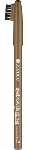 essence cosmetics eyebrow DESIGNER, Eye Pencil, Augenbrauenstift, Nr. 12 hazelnut brown, braun, definierend, natürlich, vegan, Mikroplastik Partikel frei, Nanopartikel frei (1g)