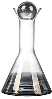 caihuashopping Fruchtsaft Krug Moderne Kristallglaskessel kreativer Glaskrug mit großem Kapazität mit Glaskugelabdeckung für Zitronen-Tee-Milchwein-1500ml Wasserkrug