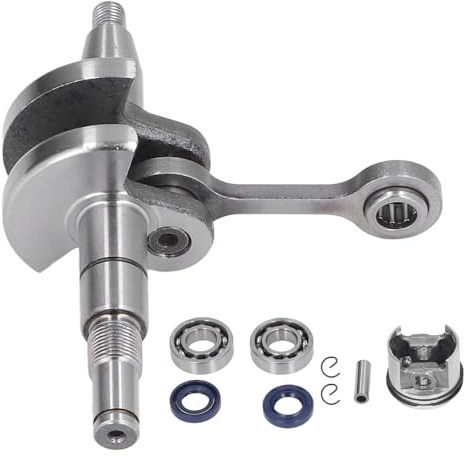Kurbelwellen-Kolben-Kit 37 Mm Legierter Stahl mit Hoher Tragfähigkeit Kettensägen-Kurbelwellen-Set Ersatz für MS170 017 Kettensäge