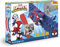 Smoby Toys - Spidey FleXtreme Rennbahn-Set (blau-rot) - flexible Kinder-Rennbahn inkl. 184 Schienenteile (4,40 Meter), Spidey Rennauto & Spinnennetz
