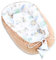 Nestchen Baby - Babynestchen Neugeborene Minky Babynest für Kinderbett Vielseitiges tragbar Nest kuschelnest zubehör für babybett warm Winter coccon Igel Khaki