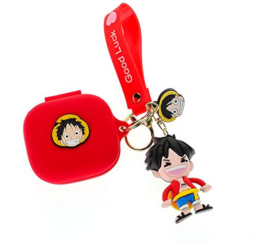 Custodia per auricolari Beats Fit Pro 2021, XMBYGY Custodia di ricarica in silicone per cuffie Beats Fit Pro Cartoon con protezione per cordino portachiavi bambola carina