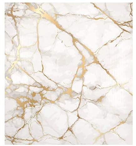 Goldene Marmor-Textur – Magnetischer Geschirrspüler-Aufkleber für Trockner, Geschirrspüler, Kühlschrank, Dekoration, wasserabweisend, 58 x 66 cm, Geschirrspüler-Abdeckung