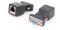 YSJJZRL 1 Stück 90 Grad VGA 15 Pin Stecker auf Buchse Verlängerungskabel Konverter Adapter Koppler (VGA-Buchse auf RJ45-Buchse)