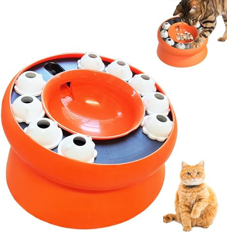 Intelligenzspielzeug für Katzen, Puzzle Spielzeug für Hunde, Schlingnapf Katze, Langsam Fütterung Katzennapf, Katzen futternapf erhöht, Hundespielzeug Intelligenz, Napf für Katzen,Lebensmittelspender