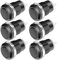 Gebildet 6Stück Schwarz 12mm Wasserdichter Druckknopf Momentaner Edelstahl-Druckknopf EIN Aus 2A 12V/24V/125V/250VAC (Flachkopf)