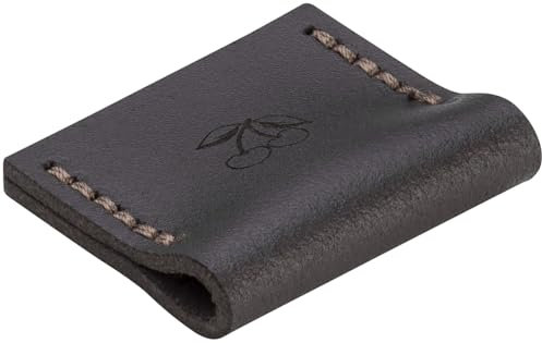 KIRSCHEN Schneidenschutz – Schutz für Stechbeitel mit 22-26 mm Klingenbreite und Zimmermannsbeitel NERO in 20 & 22 mm, Klingenschutz aus Leder, Messerschutz 8505026