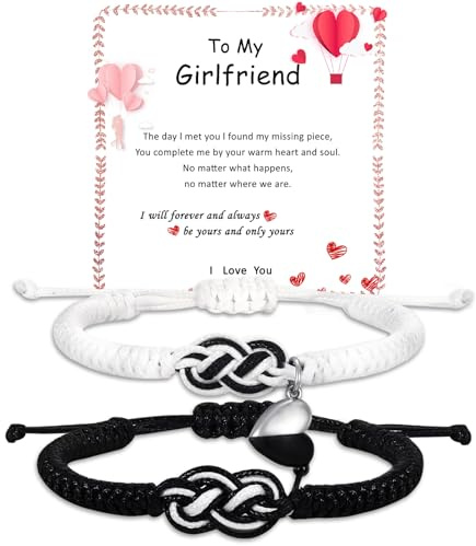 2 PCS Matching Couple Magnetic Rope Girlfriend Bracelet Gifts for Men Women