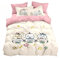 SUPERDAYPLUS Japanischer Cartoon Stil Bettwäsche Set 135x200cm für Kinder Kawai Bettwäsche Set Jungen Mädchen Microfaser Bettbezug Set + Kissenbezug 80x80 cm (a-2,135x200cm+50x75cmx1)